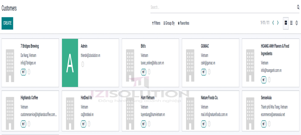 Quản lý thông tin khách hàng trên Odoo 15